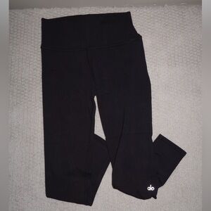 Black alo leggings 7/8 high waist airbrush size medium